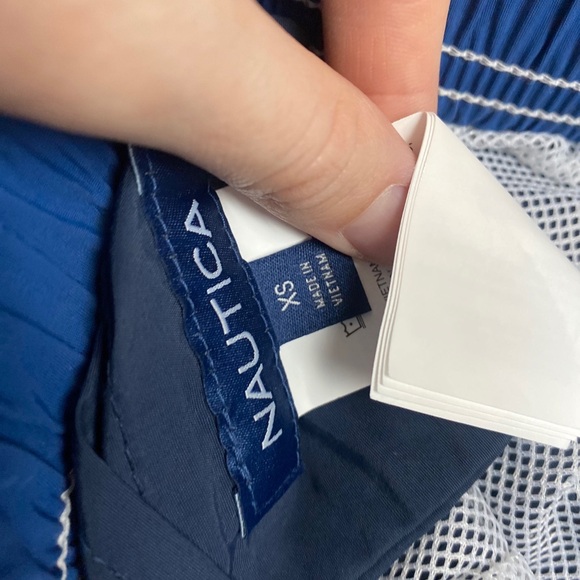 Nautica Mens 8" Deck Trunks Size XS Navy Shorts - Picture 6 of 7